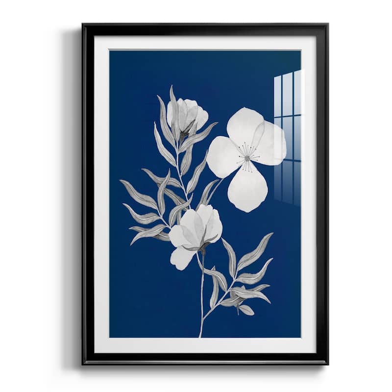 Indigo Sketch II Premium Framed Print - Ready to Hang