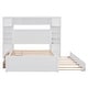 preview thumbnail 24 of 52, Full Size Wooden Bed with All-in-One Cabinet, Shelf, Sockets & Twin Trundle - Stylish and Functional in Grey