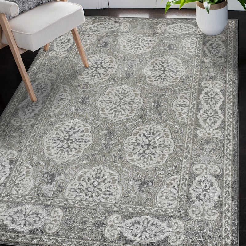 Aurelia Modern Farmhouse Medallion Area Rug