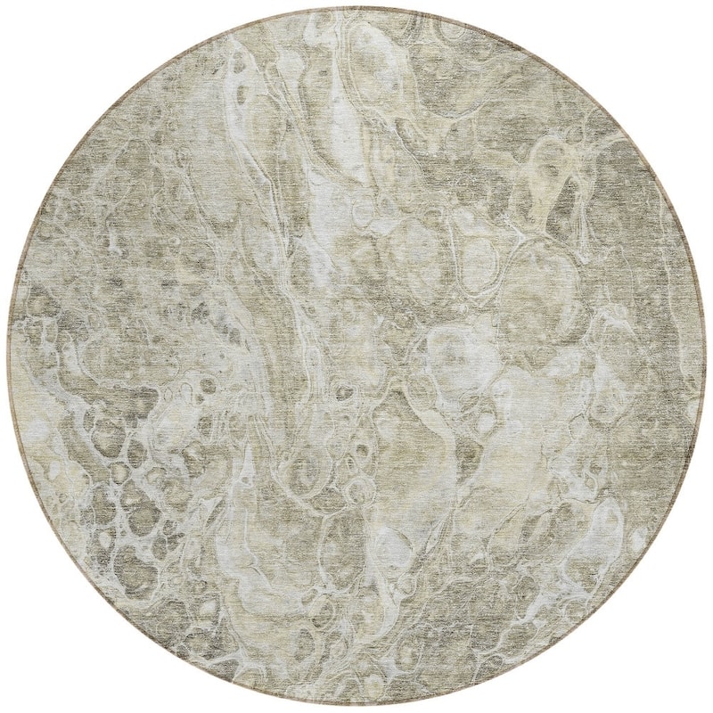 HomeRoots Abstract Transitional Rectangle Outdoor Rug