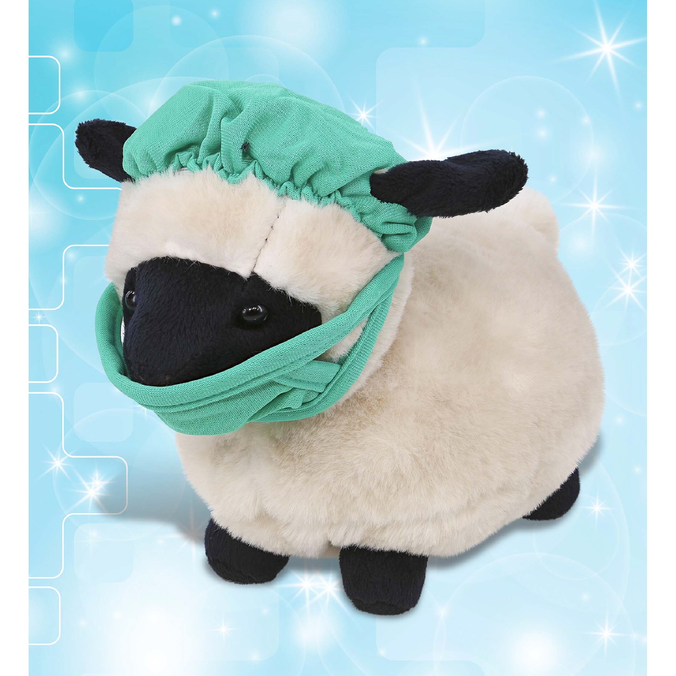 DolliBu Valais Blacknose Sheep Doctor Plush with Scrub Cap and Mask 8.5 inches Bed Bath Beyond 39794747