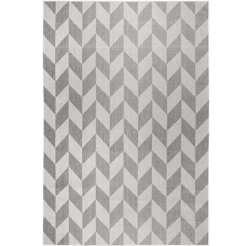 Nicole Miller New York Patio Country Calla Indoor/Outdoor Area Rug - 7'9"x10'2" - Black/Gray