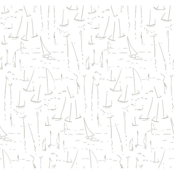 slide 2 of 7, York Wallcoverings Vermillion Coast Silver Wallpaper