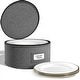 preview thumbnail 2 of 12, Sorbus China Storage Dinnerware Organizer for Dinner Plate with Lid (Holds Service for 12) with Felt Protectors (1 Piece) Grey