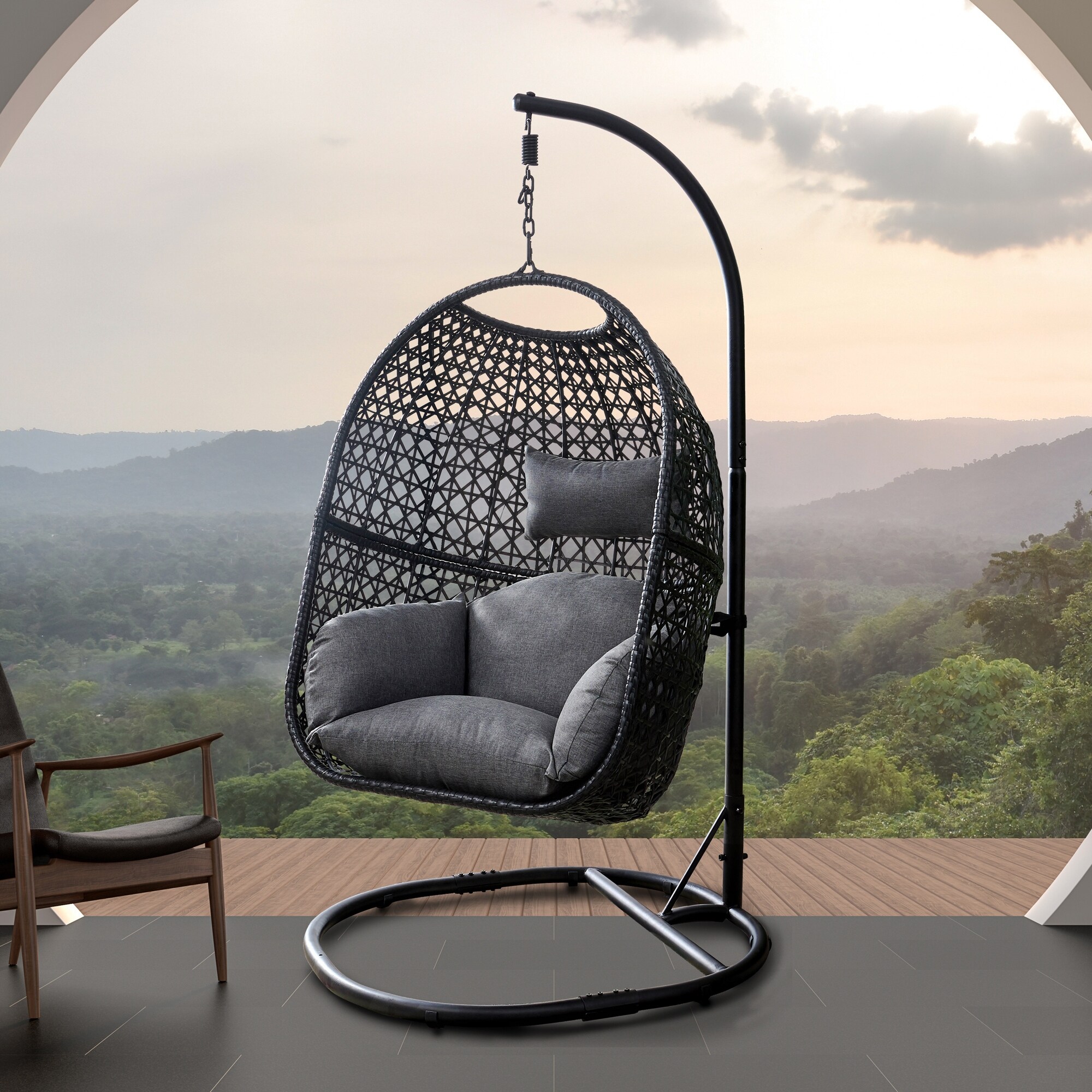 Rattan nest hot sale chair