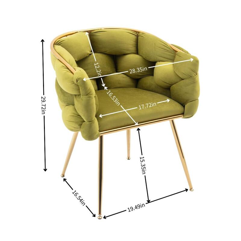 Luxury modern simple leisure velvet single sofa chair