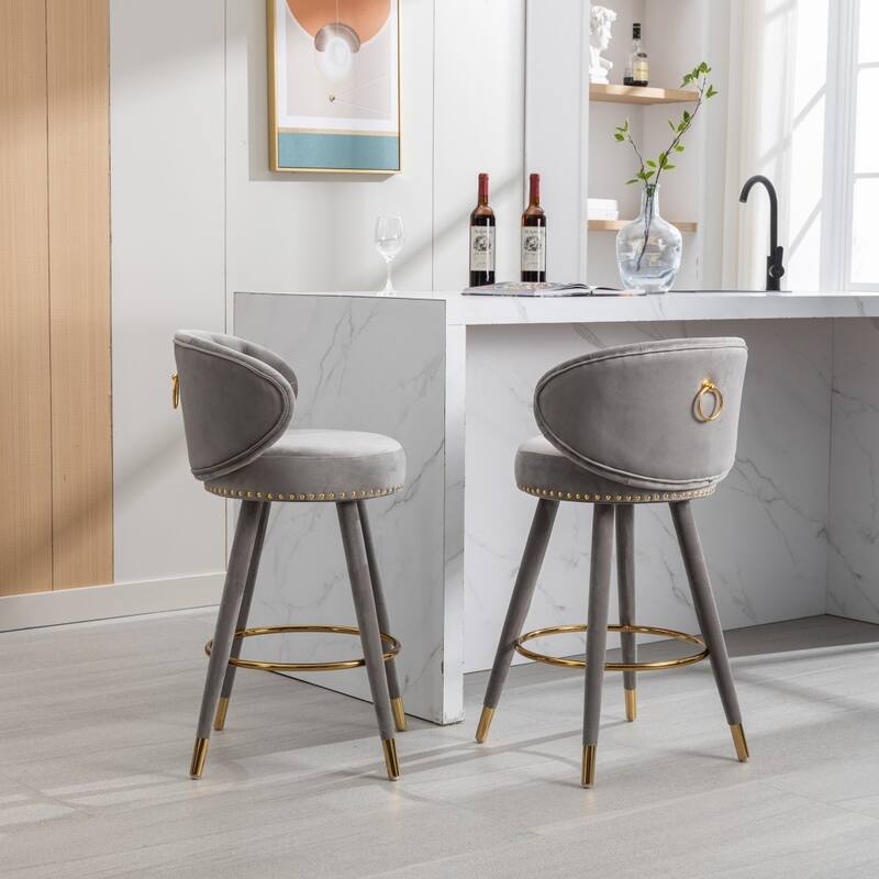Counter Height Bar Stools Set of 2 - 20.87*19.88*36.61Inch