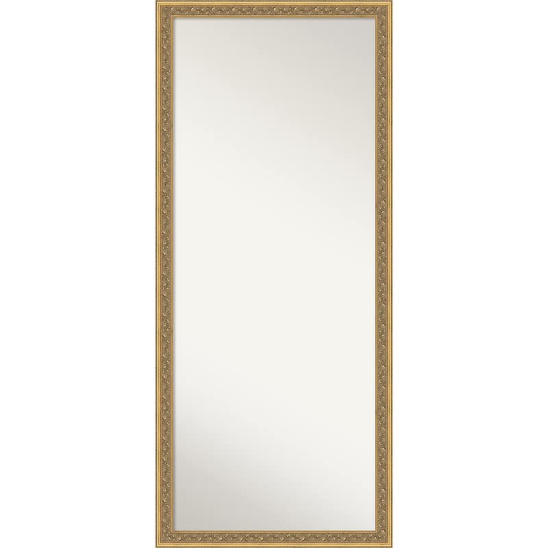 Carter Non-Beveled Framed Full-Length Floor Leaner Mirror - Carter Dark Gold - 28 x 64 in