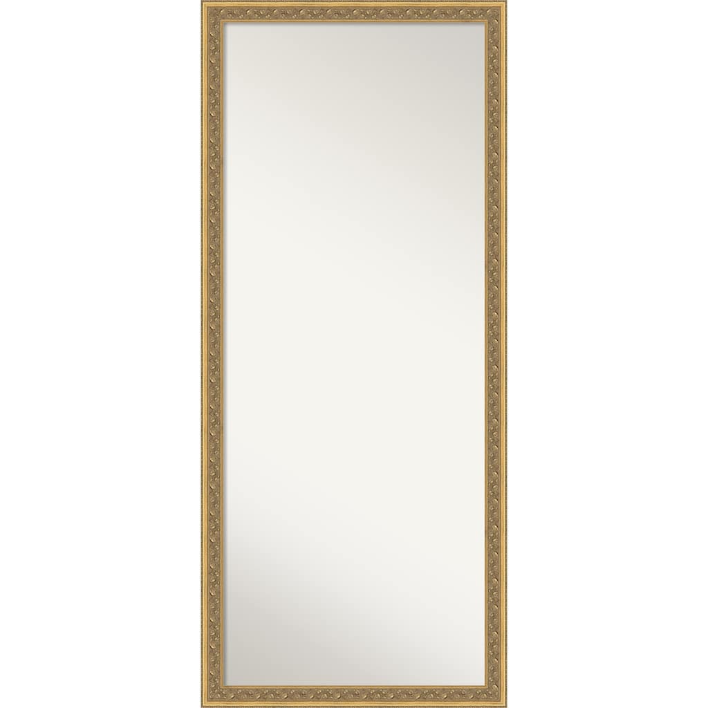 Carter Non-Beveled Framed Full-Length Floor Leaner Mirror - Carter Dark Gold - 28 x 64 in