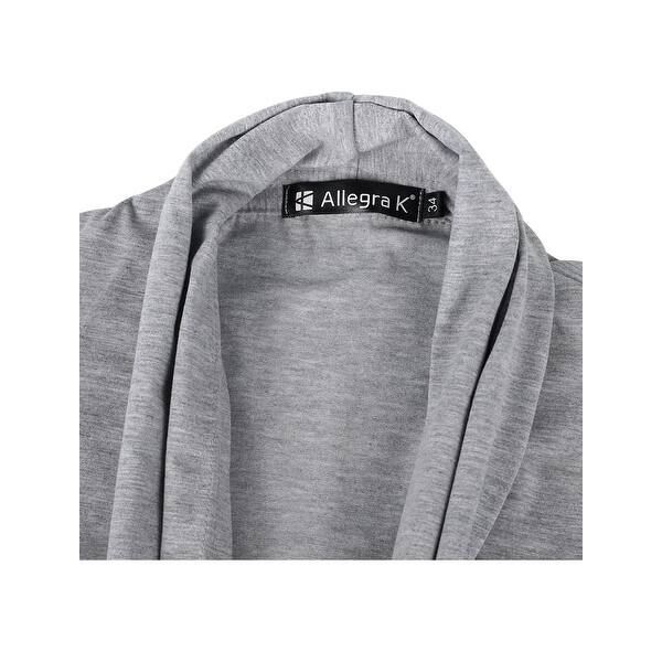 Shop Men Casual Open Front Sleeveless Irregular Hem Cardigan Vest