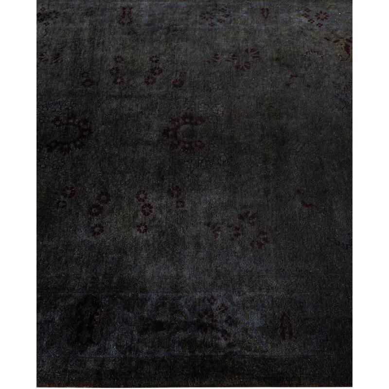 Overdyed One-of-a-Kind Hand-Knotted Area Rug - Brown - 3' 2" x 20' 8"