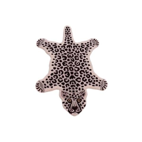 Contemporary Decorate Wild Snow Leopard Design Area Rug
