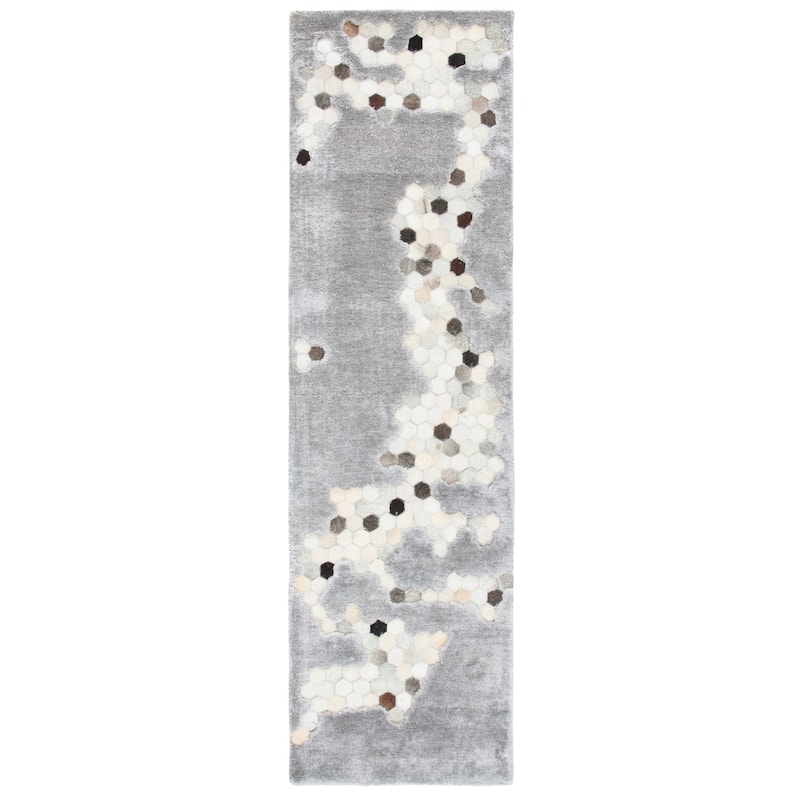 SAFAVIEH Handmade Manhattan Shakti Modern Abstract Silk Rug