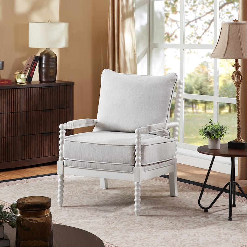 Morden Fort Modern Spindle Chair, Accent Chair for Livingroom