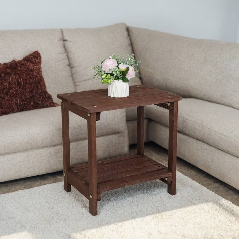 Outdoor Fir Wood End, Coffee, Side Table
