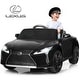 preview thumbnail 1 of 4, Kids Ride Lexus LC500 Licensed Remote Control Electric Vehicle-Black Black