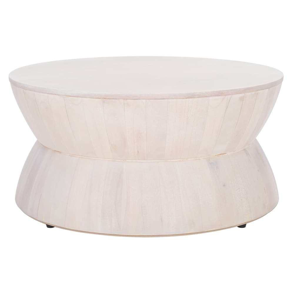 SAFAVIEH Mattye Modern Contemporary Round Coffee Table. - 30" W x 30" L x 14" H - 30"W x 30"D x 14"H