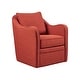 preview thumbnail 18 of 29, Madison Park Betty Slub Weave Wide Seat 360 degree Swivel Arm Chair