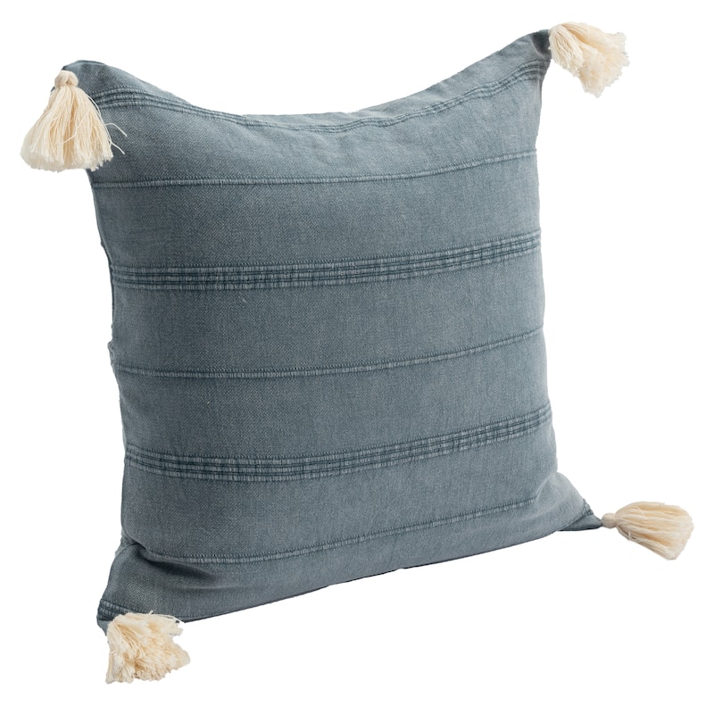 Sevita Subtle Striped Turkish Cotton Throw Pillow