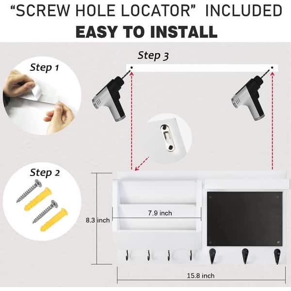 Key Holder for Wall - Mail Holder Organizer