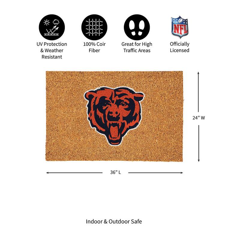 Chicago Bears Full Color Indoor/Outdoor Coir Mat