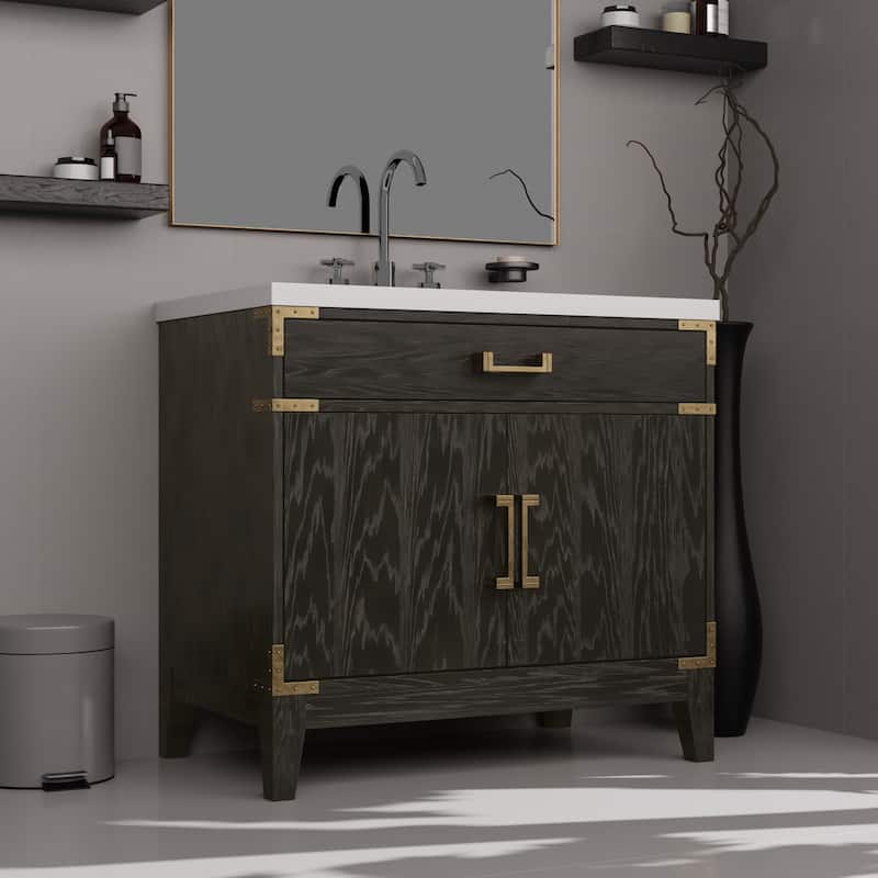 Laurel Bath Vanity with Quartz Top and Sink