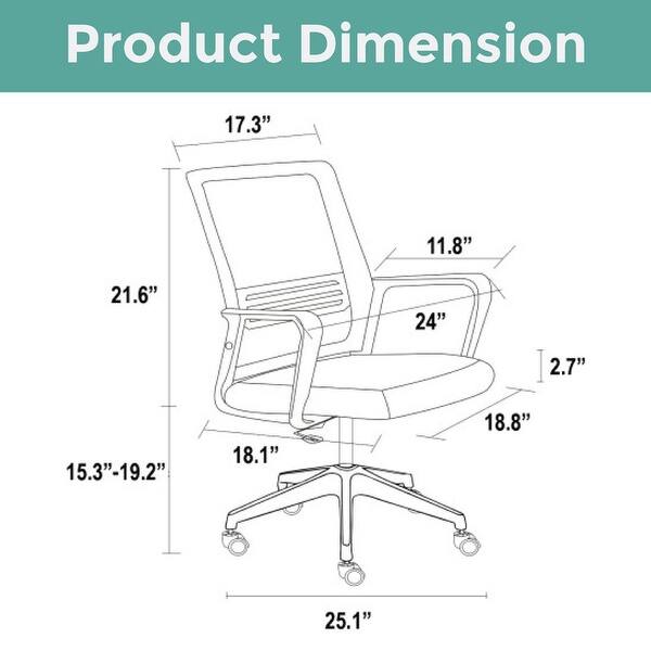 Armrests chair back Black office seat Particle Board chair high - Bed ...