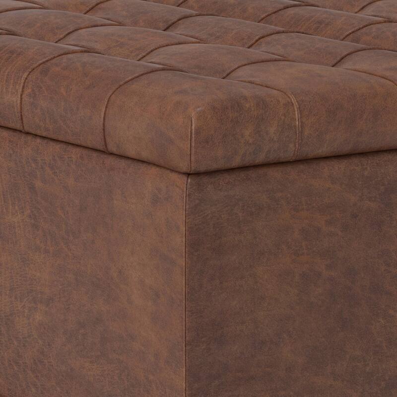 WYNDENHALL Elliot 30 inch Wide Transitional Square Table Ottoman