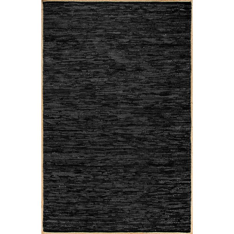 Nuloom Sabby Hand Woven Leather Flatweave Area Rug