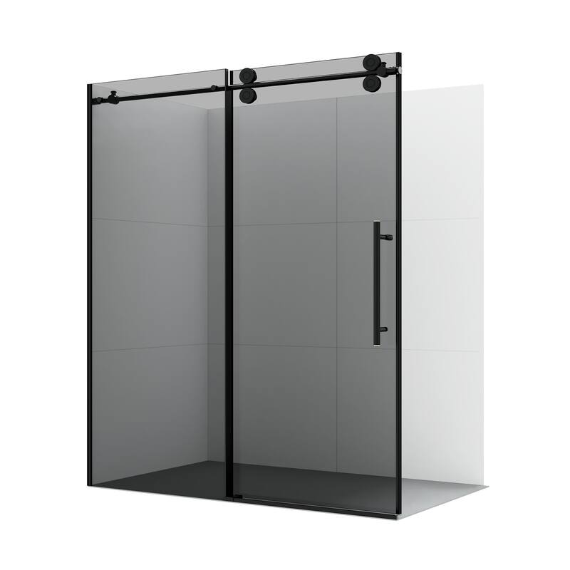 Miseno MSD-ECHA-6878-SS Echarri 78" High x 68" Wide Sliding Semi - Matte Black