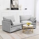 preview thumbnail 55 of 150, Corduroy Sectional Sofa with Removable Ottomans & Ultra-soft Cushions for Living Room & Bedroom