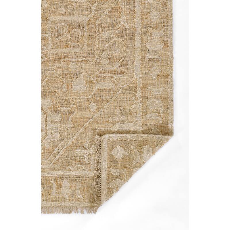 Momeni Nirvana Hand Woven Wool and Jute Medallion Area Rug.
