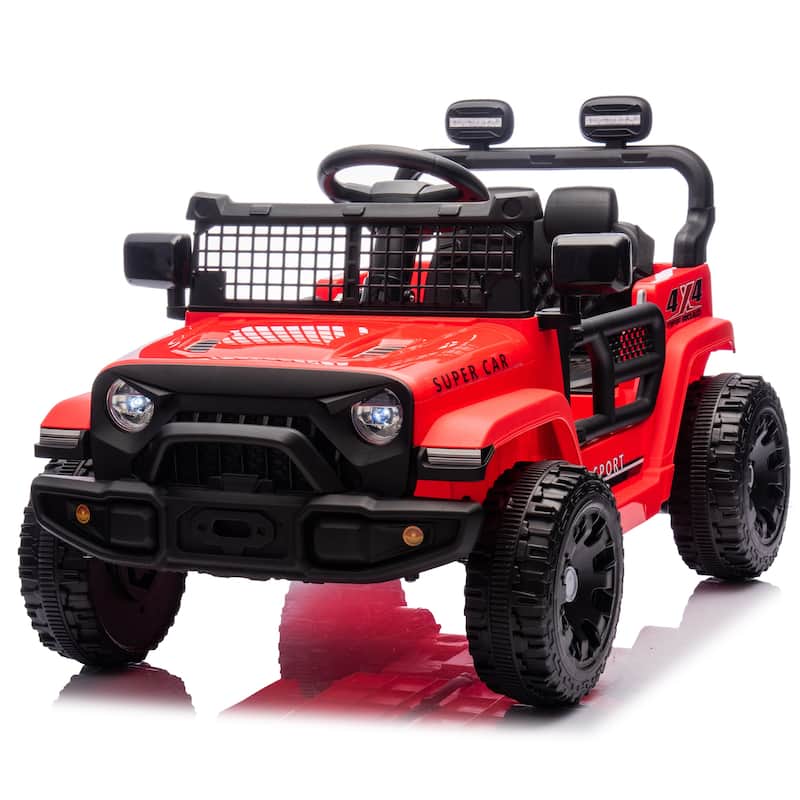24V Kids Electric Ride-On Car with Remote Control, Ages 3+, 2WD & Bluetooth - Red