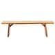 preview thumbnail 6 of 7, Dining Bench Live Edge Rustic Solid Wood Bench