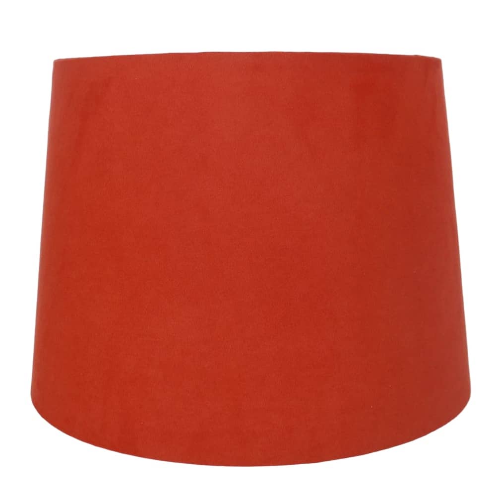 Suede Hardback Lamp Shade, 12" Top, 14" Bottom, 10" Slant