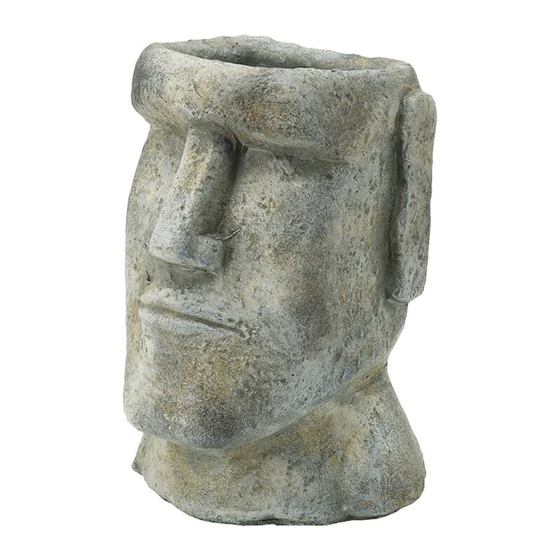 GDFStudio Easter Island Cement Small Planter