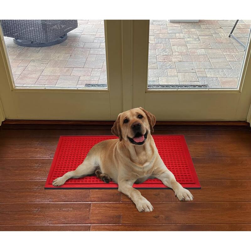 A1HC New All Weather Superior Dirt and Moisture Absorbing Polypropylene Door Mat with Non-Slip Backing for Inside Outside Use