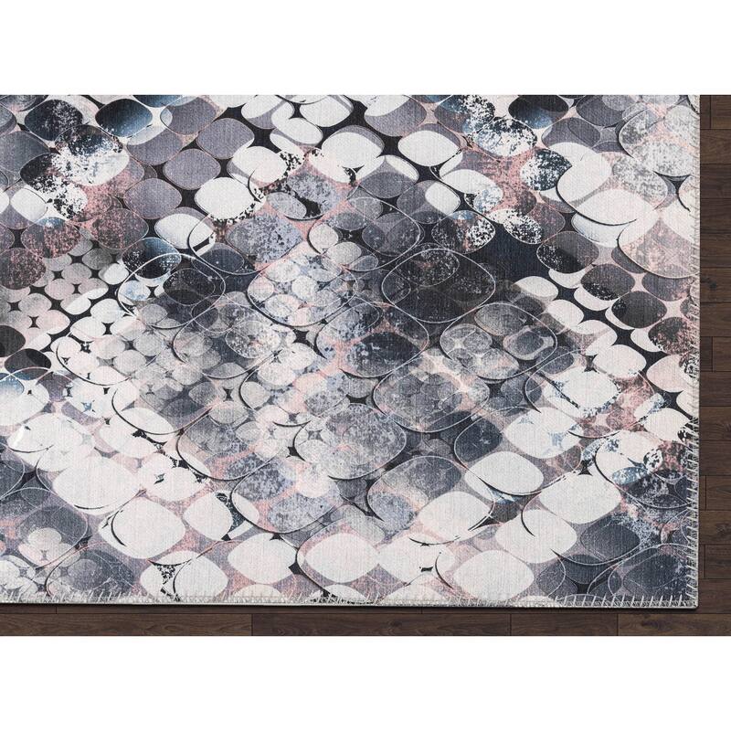 Abani Paloma PAL270A Vintage Brown and Grey Textured Area Rug