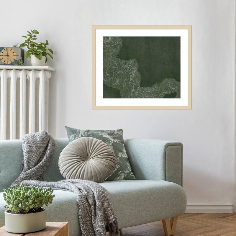 Mosslight by PI Studio Wood Framed Wall Art Print