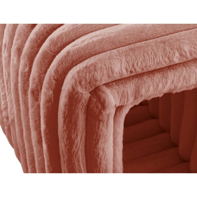 Ottoman bench storage foot rest for couch Pet Supplies Corduroy Bench Cat's nest to hide