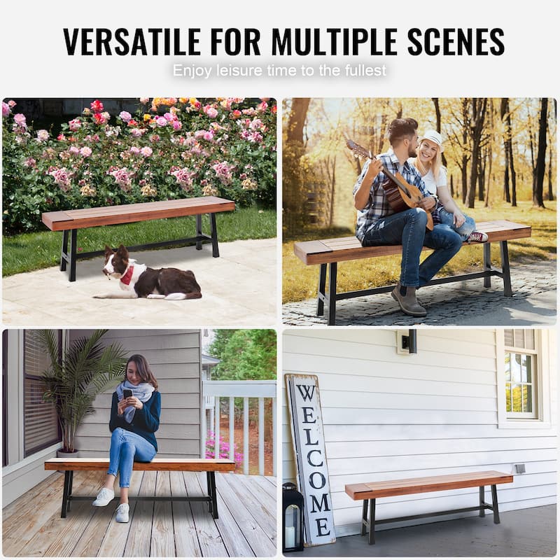 Outdoor Bench Dining Bench Patio Bench for Garden, Park, Yard, Front Porch