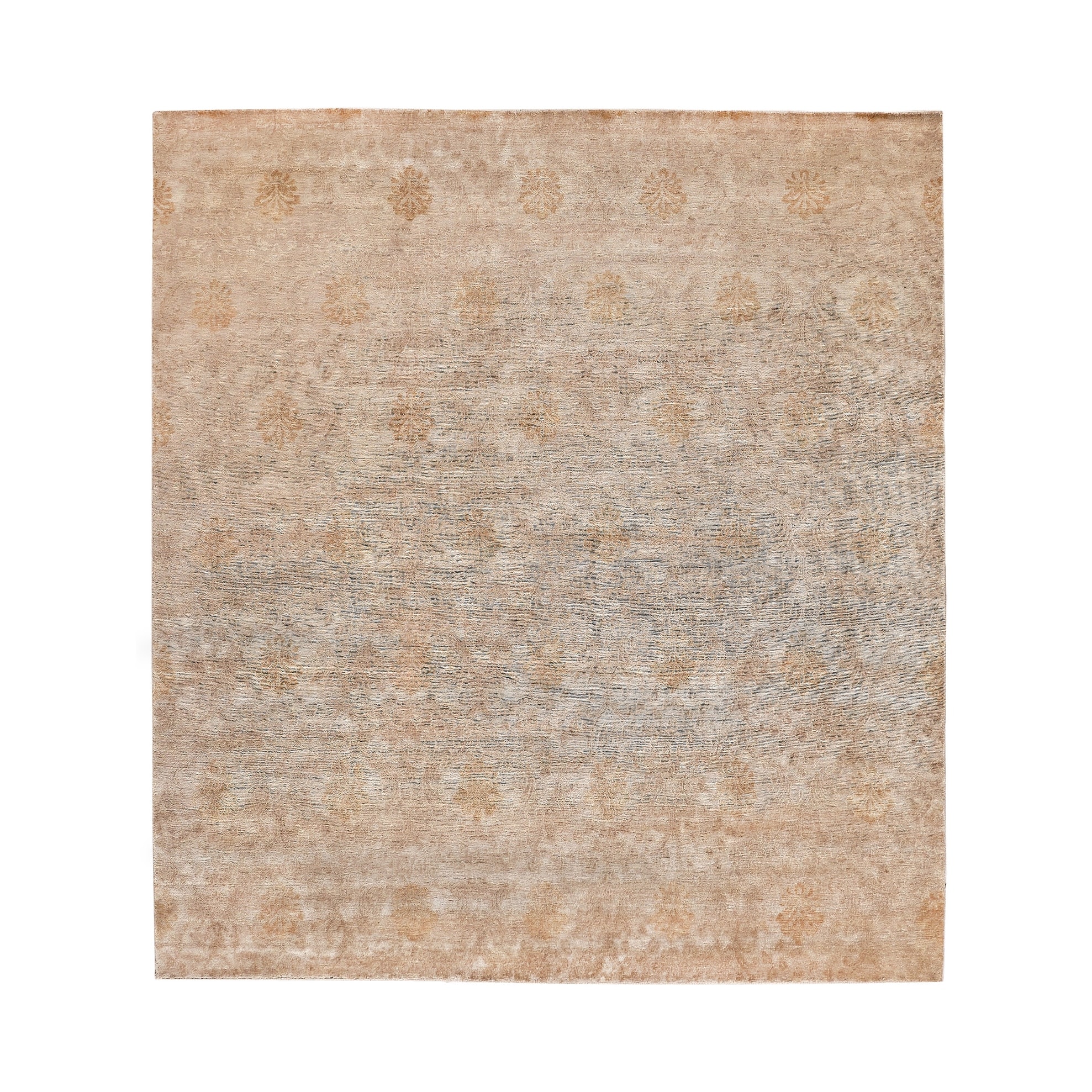 Metro hand-knotted New Zealand Wool Ivory/Beige Area Rug - 9' x 10'