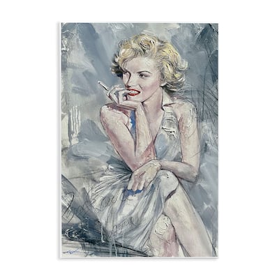 Stupell Elegant Marilyn Abstraction Wall Plaque Art Design By Lucille Lee