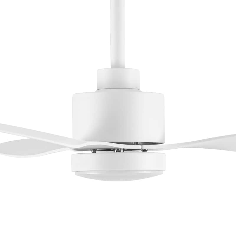 42 Inch LED Black/White Ceiling Fan with Lights Remote(3-Blade)