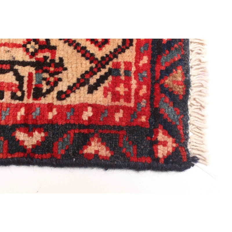 ECARPETGALLERY Hand-knotted Andelz Red Wool Rug - 3'11 x 6'5