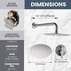 preview thumbnail 7 of 74, WOWOW Wall Mount 9-Spray Shower Faucet with Handshower