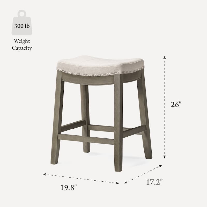 Maven Lane 26" Sophia Backless Counter Height Kitchen Stool