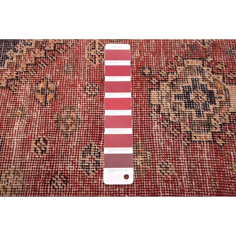 ECARPETGALLERY Hand-knotted Antalya Vintage Red Wool Rug - 4'9 x 7'10