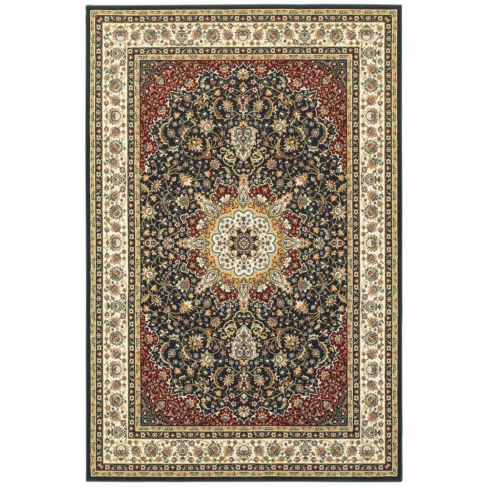 Style Haven Stora Red/Ivory Classic Medallion Area Rug