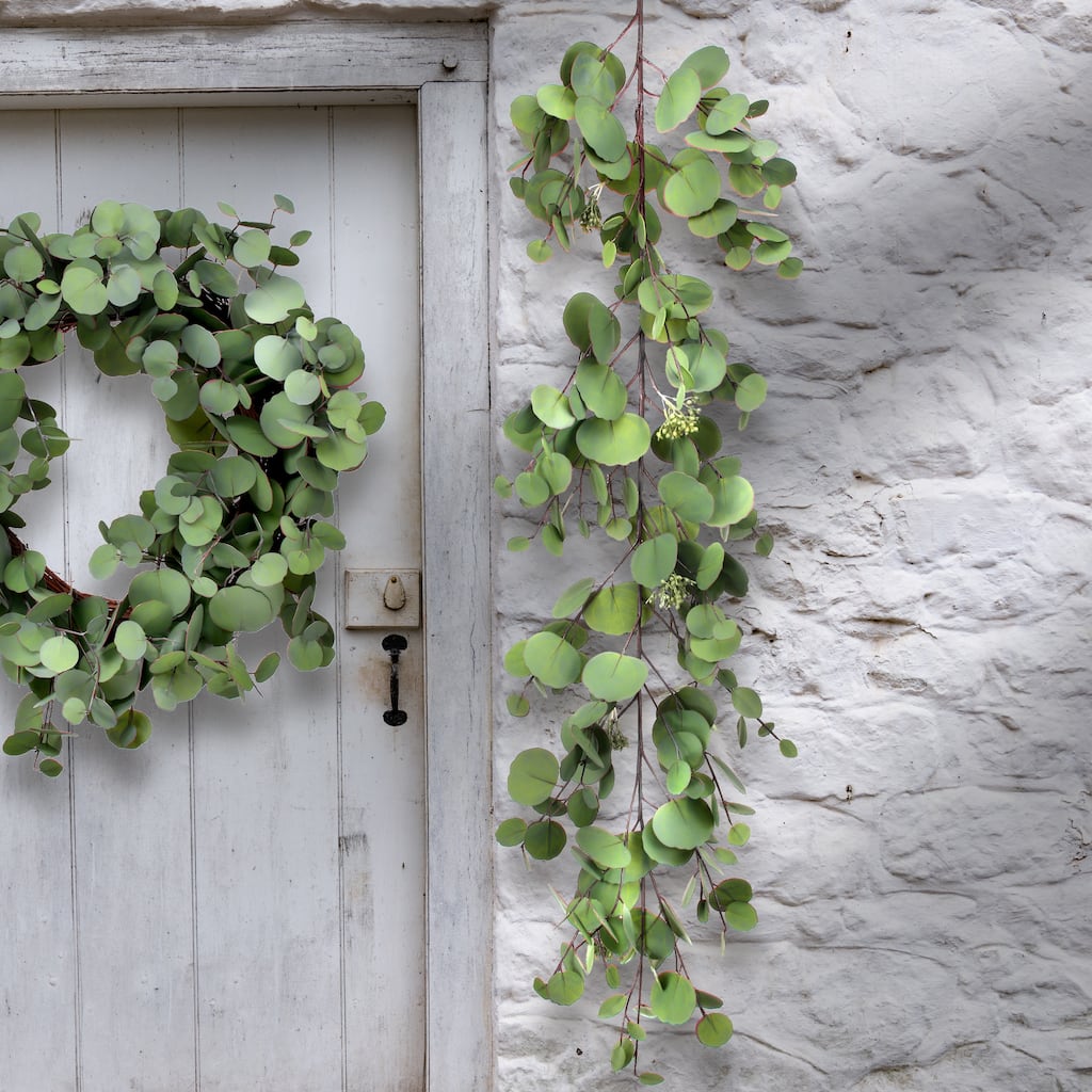 48" PE Silver Dollar Eucalyptus Garland